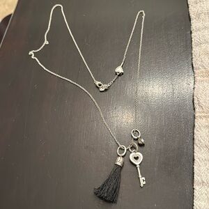 Brighton charm necklace with 3 charms